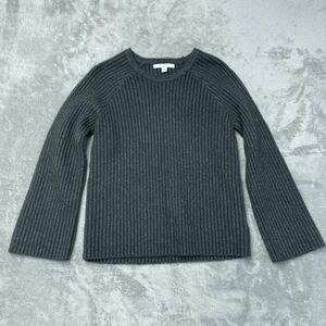 Fever Women's L Pullover Sweater Gray Acrylic Blend H0629